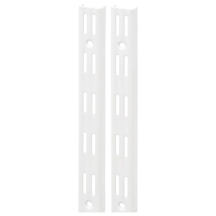 Duraline F-systeem rails dubbel metaal wit 100cm 2st