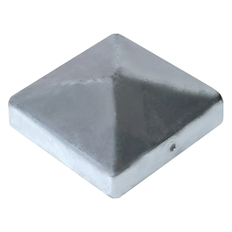 Paalkapje metaal 7x7cm