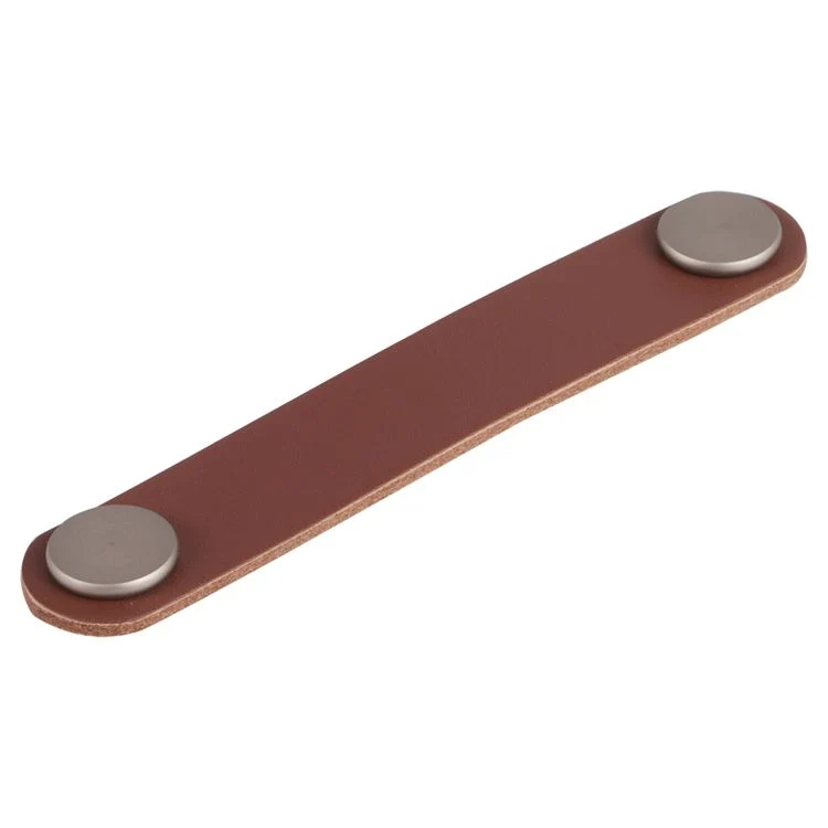 Differnz meubelgreep leer cognac bruin 138x10mm