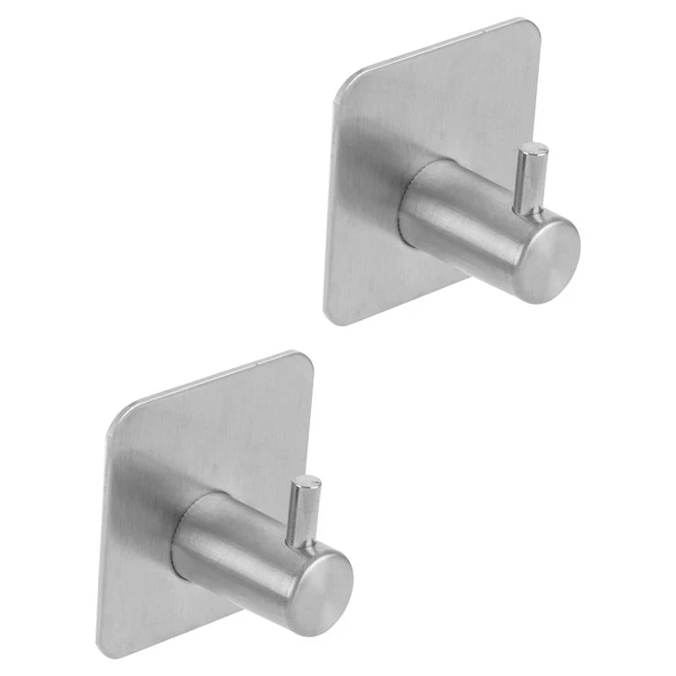 Differnz haak RVS vierkant mat chroom 2st