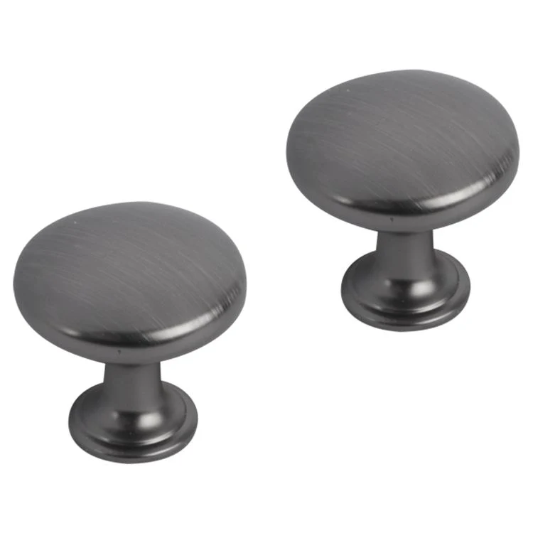 Differnz knop gun metal 30mm 2st