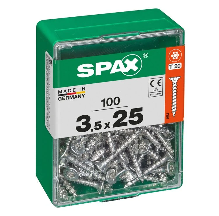 Spax schroef T-star plus verzonken kop 3,5x25mm 100st