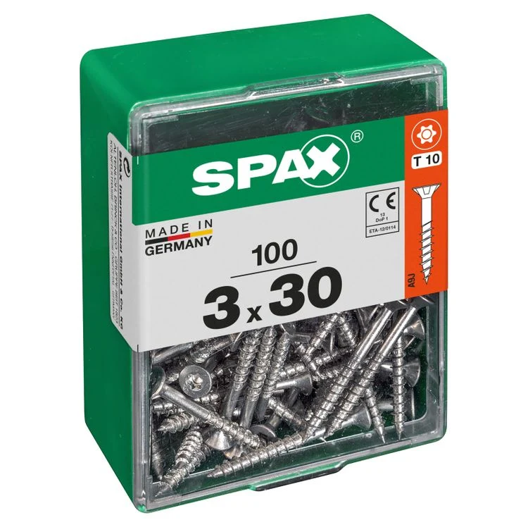 Spax schroef T-star plus verzonken kop 3x30mm 100st