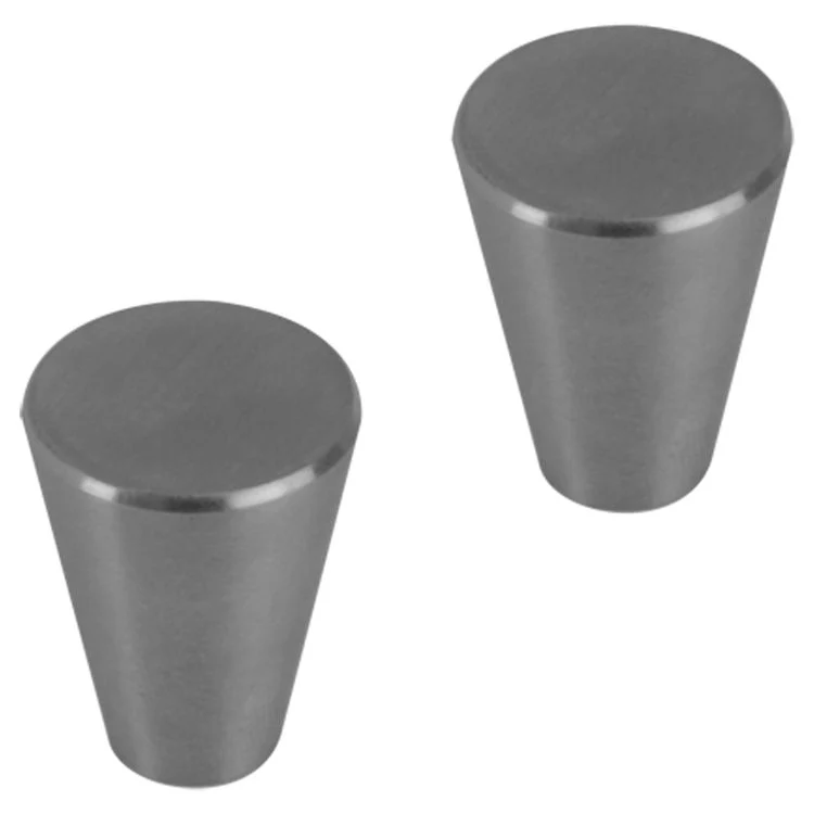 Differnz Rotterdam knop RVS gun metal 20mm 2st