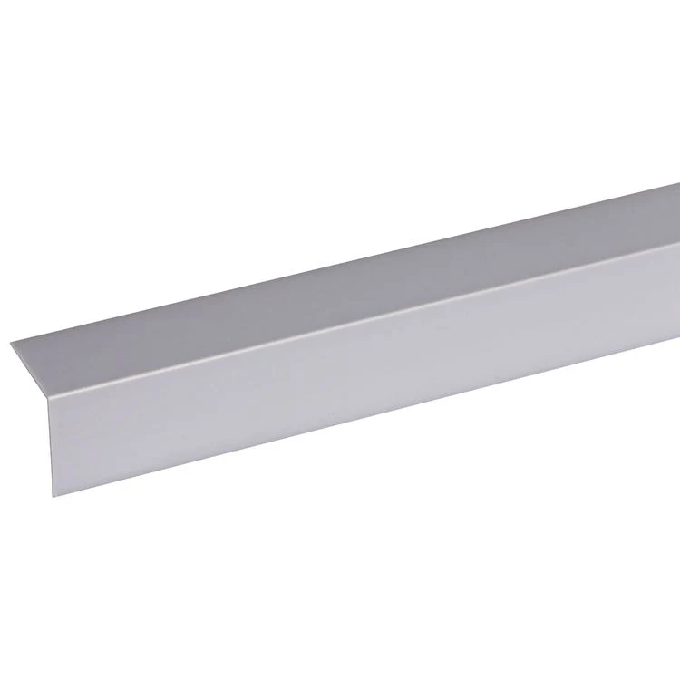Zelfklevend hoekprofiel kunststof zilver 25x25mm 2,6m