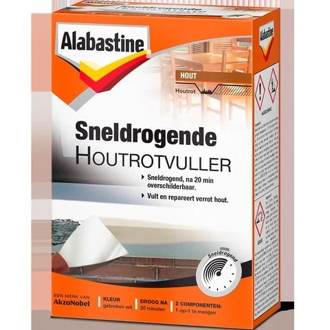 Alabastine houtrotvuller gebroken wit 300ml