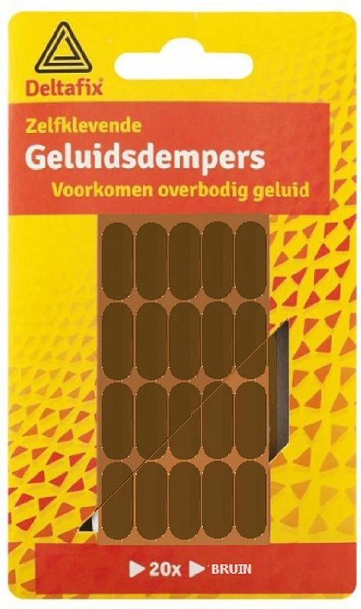 Deltafix geluiddemper ovaal bruin 18x8mm 20st