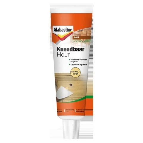 Alabastine kneedbaar hout elastisch naturel, vuren 50ml