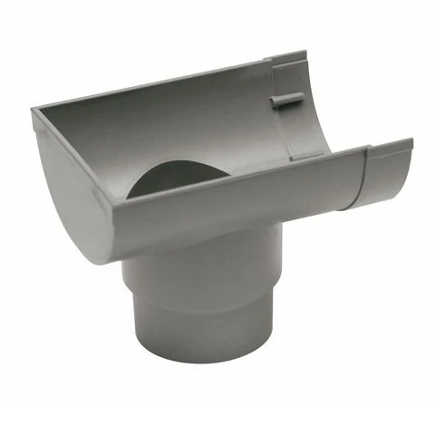 Martens gooteinduitloop 150mm kunststof 70/80mm grijs
