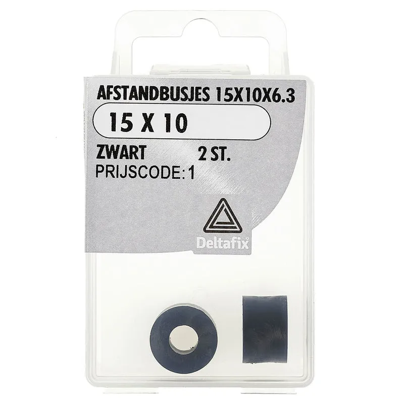 Deltafix afstandbus polyetheen 15x10x6,3mm 2st