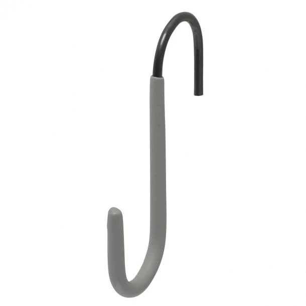 Duraline S-haak staal, PVC grijs 19x10 cm