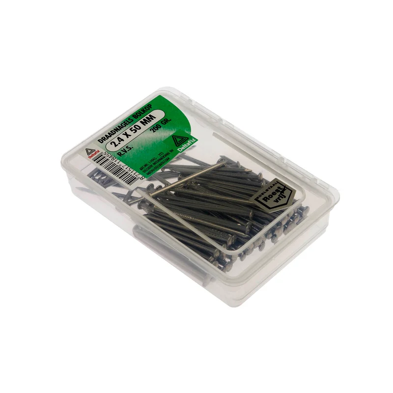 Deltafix draadnagel RVS 2,4x50mm 200gr