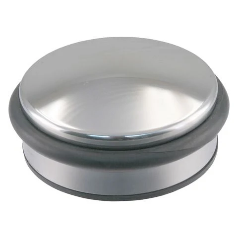 Deurstop zwaar rond RVS Ø100x40mm