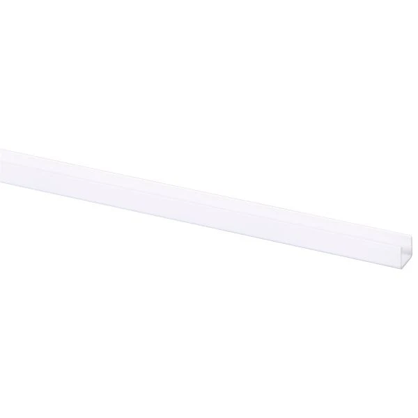 U-profiel kunststof wit 10x13mm 2,6m