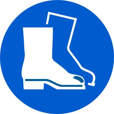 Pickup pictogram veiligheidsschoenen dragen ∅180mm