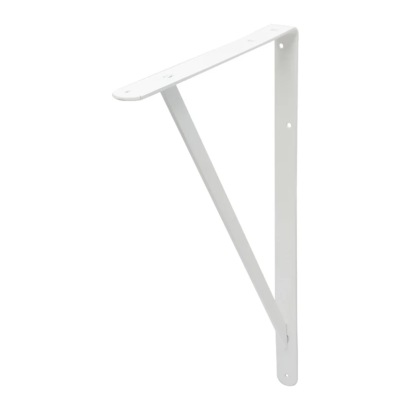 Duraline plankdrager enkel staal wit 33x50cm