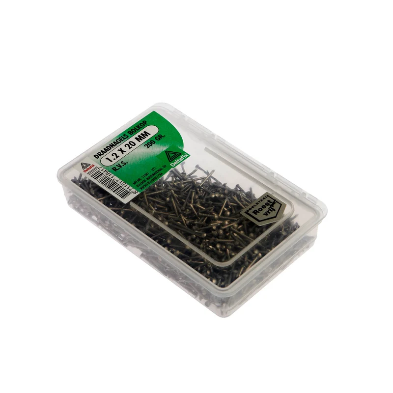 Deltafix draadnagel RVS 1,2x20mm 200gr
