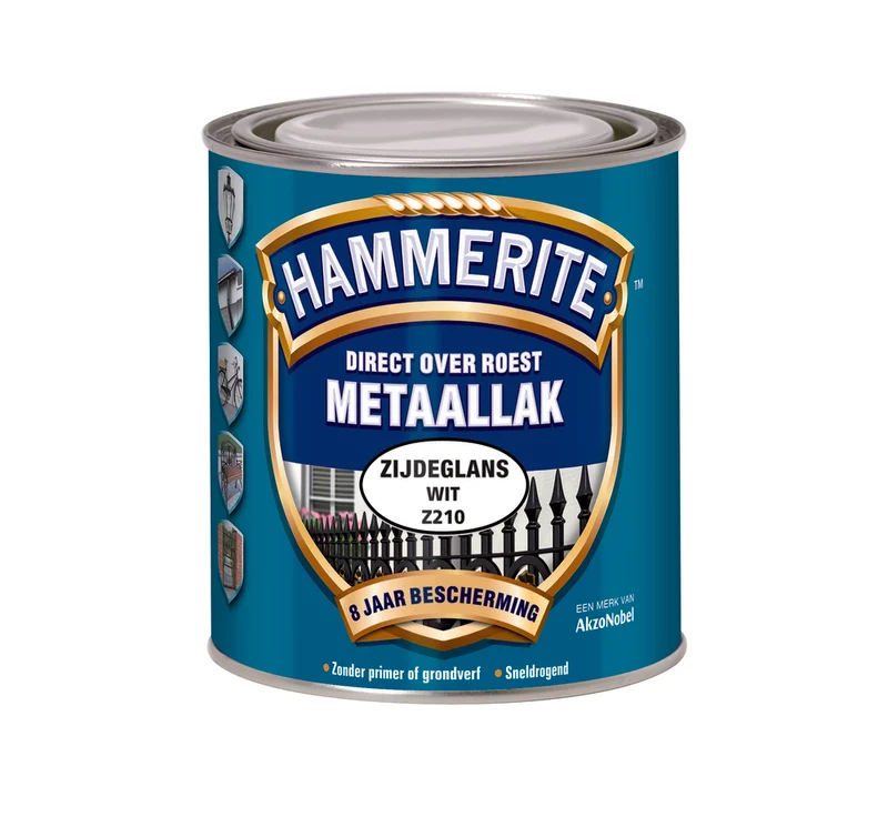 Hammerite metaallak zijdeglans Z228 standblauw 750ml