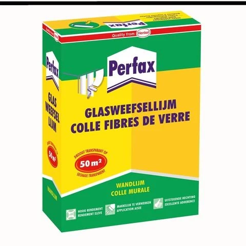 Perfax behanglijm poeder glasweefsel 1kg