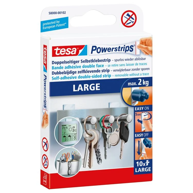 Tesa Powerstrips powerstrips groot wit