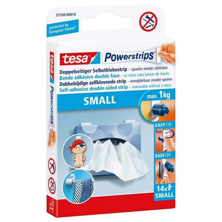Tesa Powerstrips powerstrips klein wit