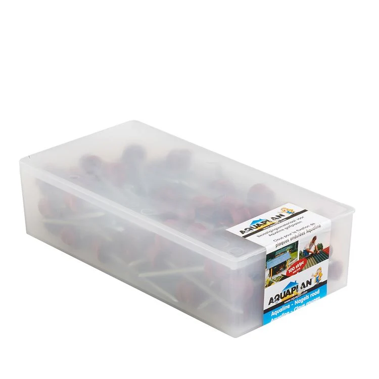 Aquaplan golfplaatnagels plat metaal rood 65mm 500gr 100st
