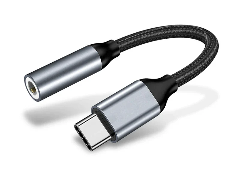 verloop stekker USB-C naar mini jack - met DAC