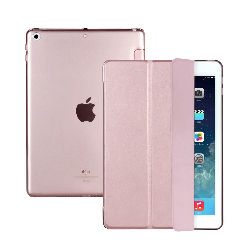 iPad 2017 Smart Cover Case - Texture Licht Roze