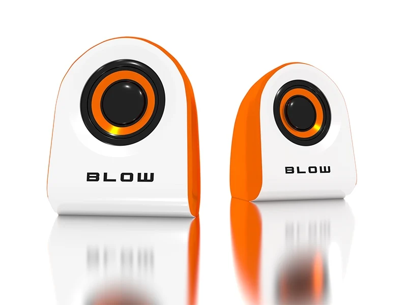 Computer Speakers Stereo Mini - Wit Oranje - MS-25