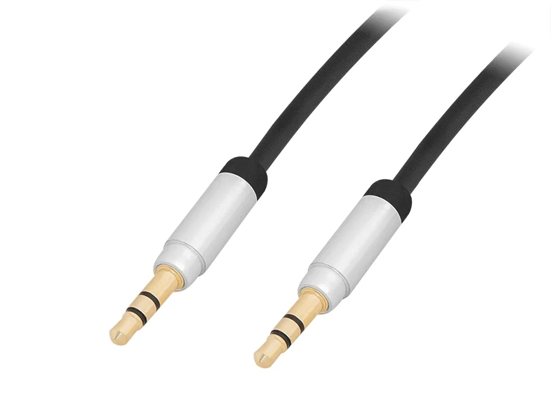 3,5 inch Jack naar 3,5 inch Jack Kabel 1 meter - Zwart Premium