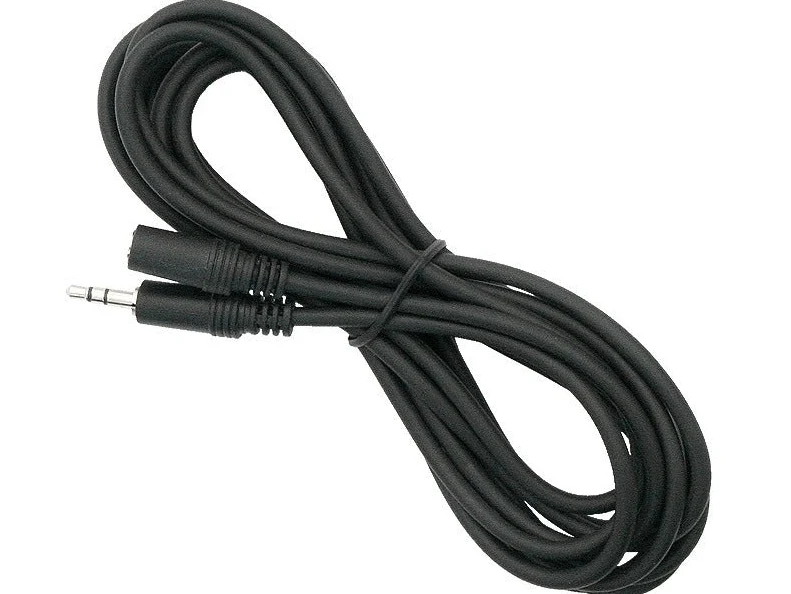 3,5 inch Jack Male naar 3,5 inch Jack Female Verlengkabel 3 meter - Zwart