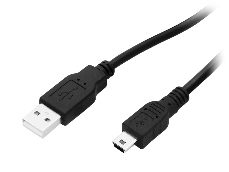 Mini USB Kabel 1 meter - Zwart