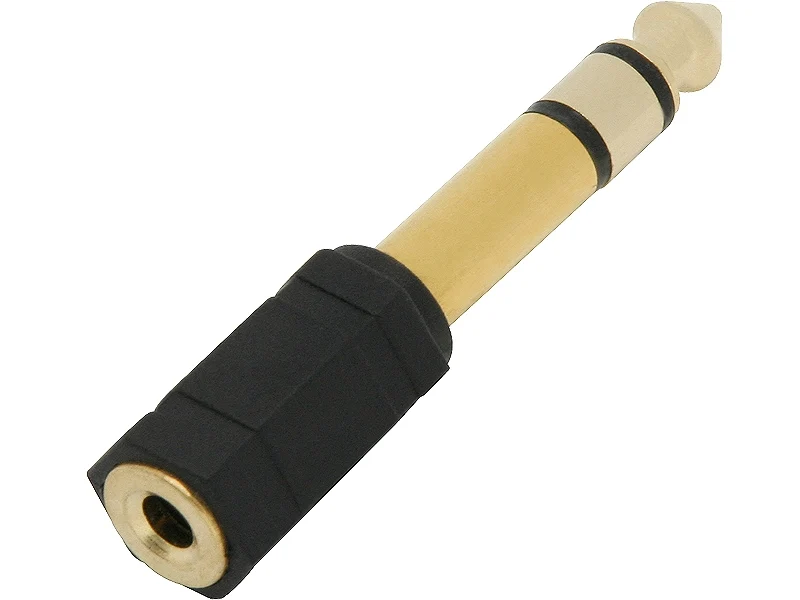 Jack verloopstekker 6,3mm naar 3,5mm jack - Verguld