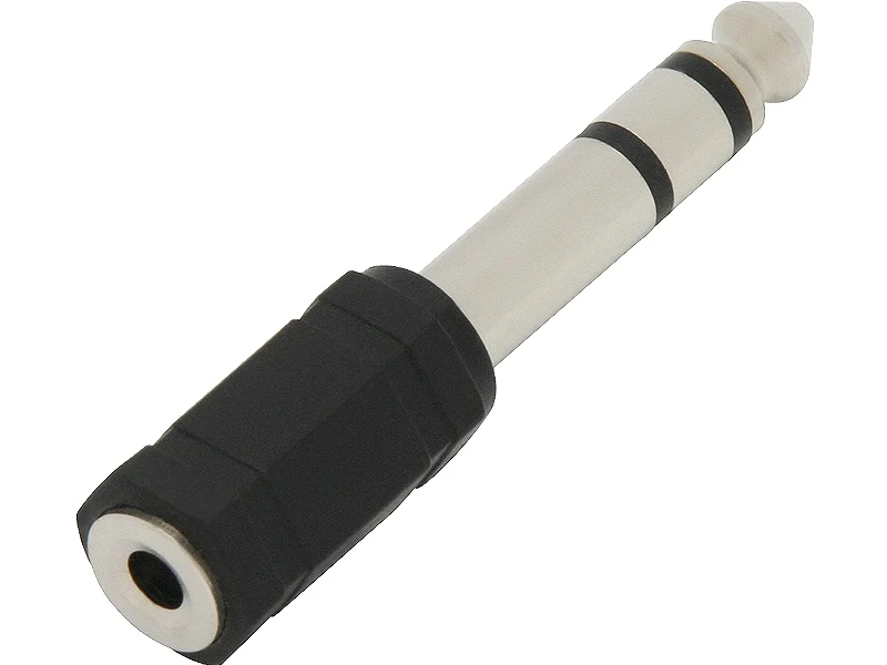 verloopstekker Jack 6,3mm naar 3,5mm jack