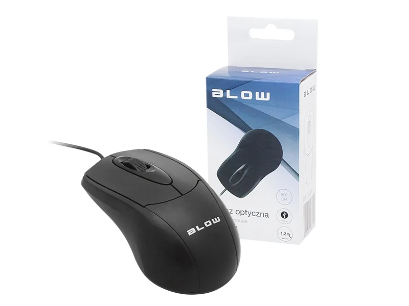 Computer muis 800DPI Optisch Bedraad Zwart MP40
