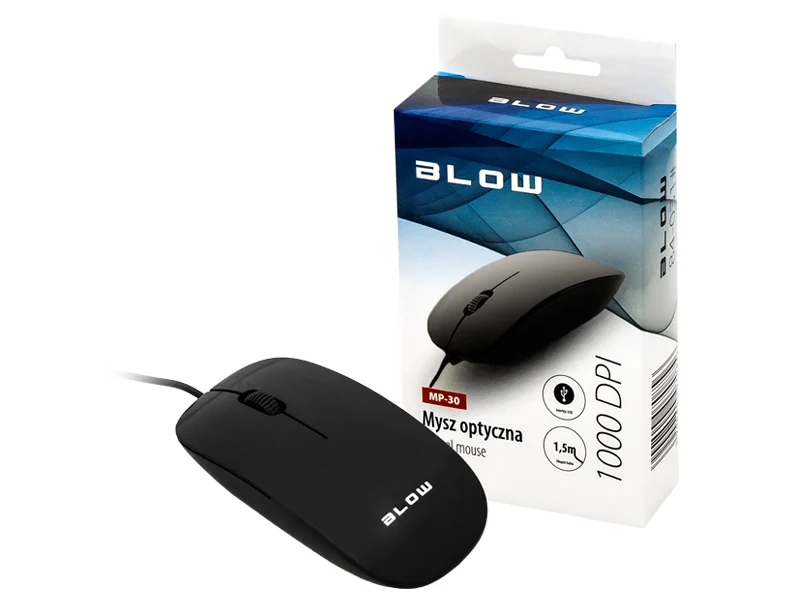 Computer muis 1000DPI Bedraad Zwart