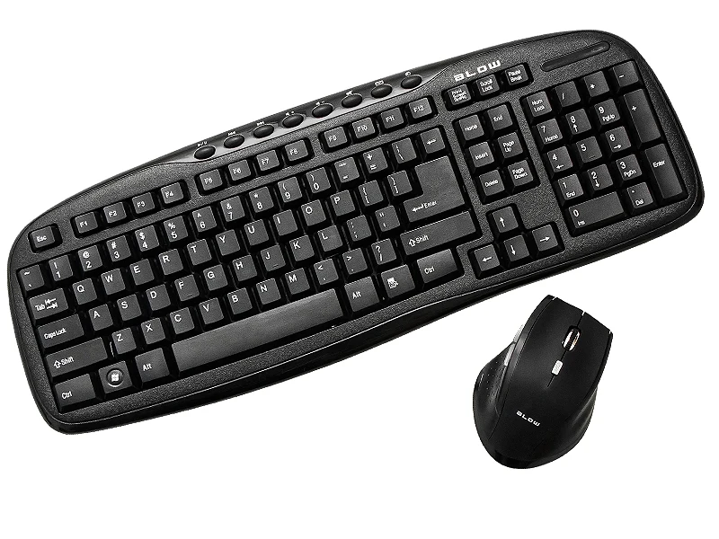 Muis en Toetsenbord Draadloos Set - Zwart BLOW KM-1