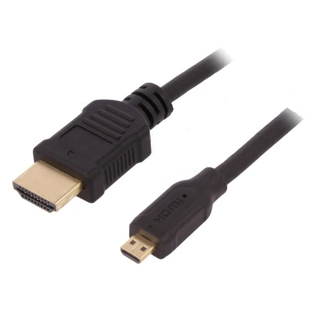 HDMI naar HDMI micro Kabel 1,5M Zwart