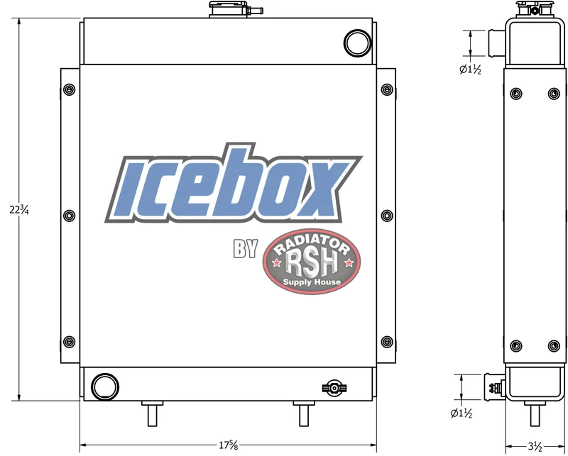 Oxbo Radiator # 820232
