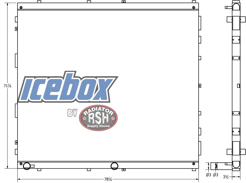 Frac 350KW Genset Radiator # 990196