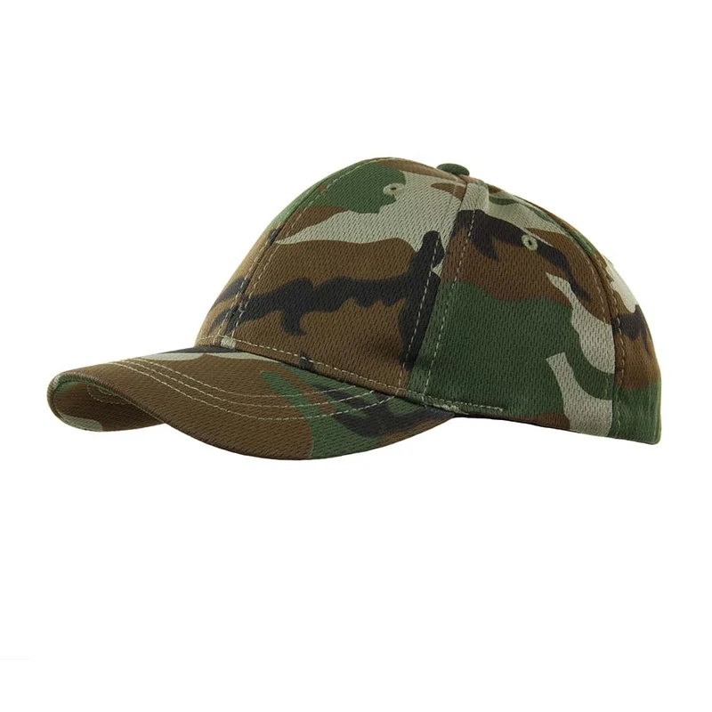 101INC Kinder Baseball Cap - Woodland Camo