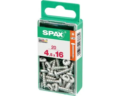 Spax schroef T-star plus bolkop 4,5x16mm 20st