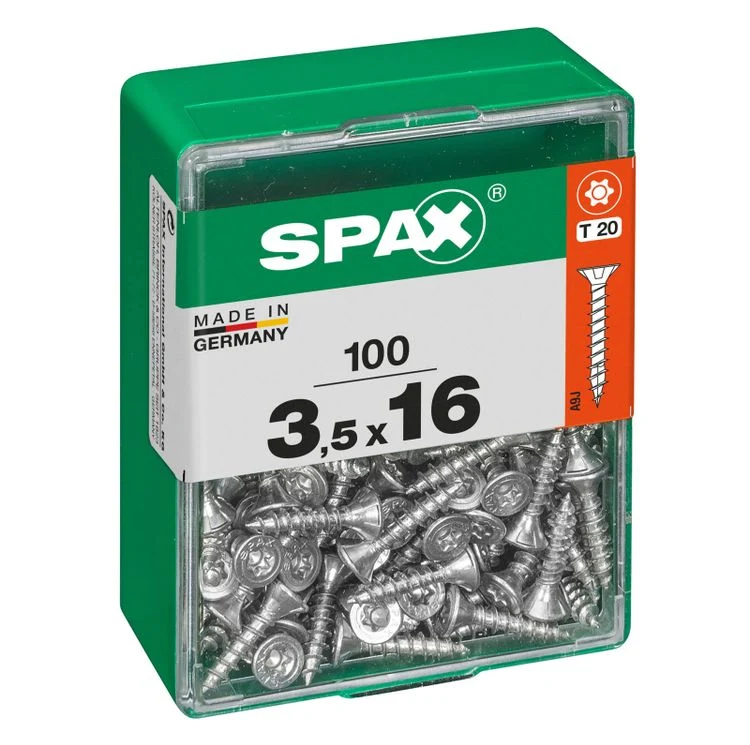 Spax schroef T-star plus verzonken kop 3,5x16mm 100st