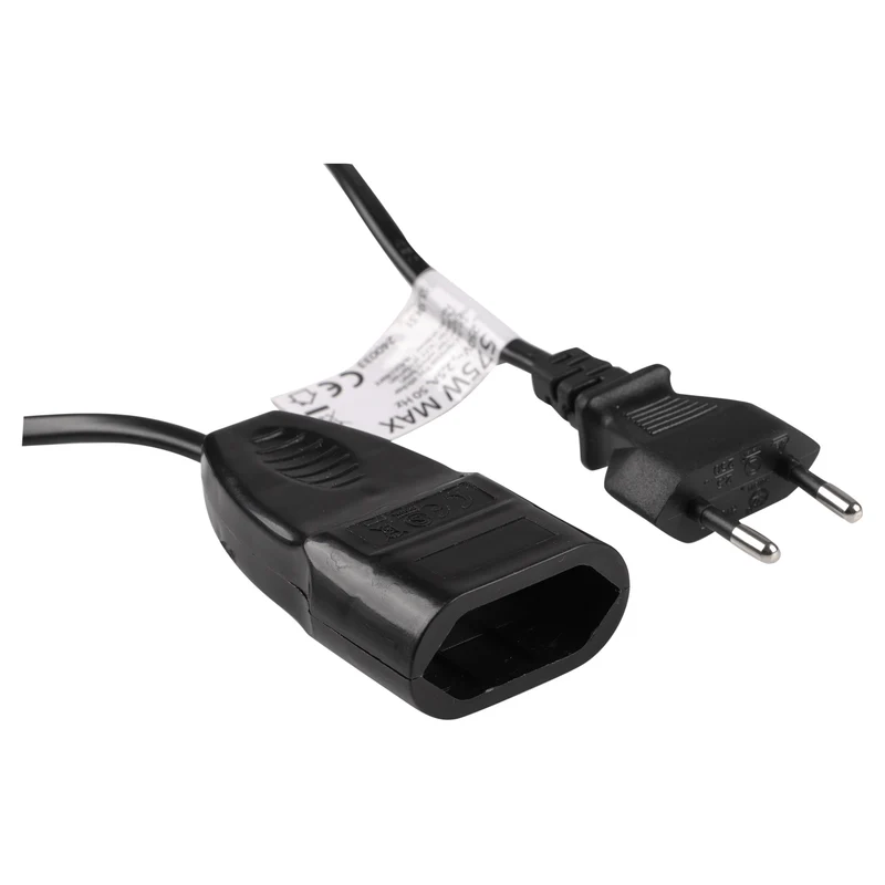 Q-Link verlengsnoer Euro 2x0,75mm zwart 5m