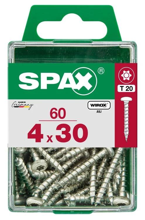 Spax schroef pozidrive bolkop 4x30mm 16st