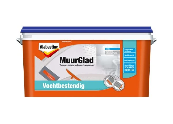 Alabastine MuurGlad Vochtbestendig egaliseer wit 5l
