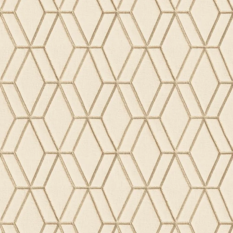Wallstitch vliesbehang geometrisch beige 53cmx10m