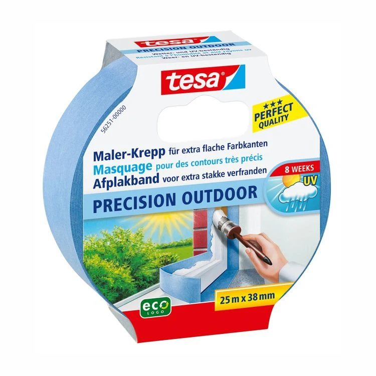Tesa Proffesional Outdoor afplaktape blauw 38mm 25m