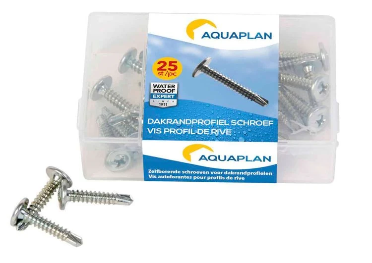 Aquaplan schroef kruiskop platkop 4,8x35mm 25st
