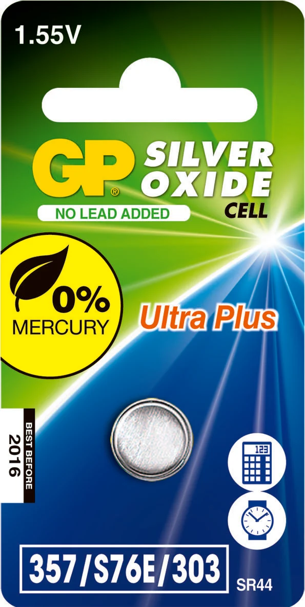 GP batterij knoopcel 357/376